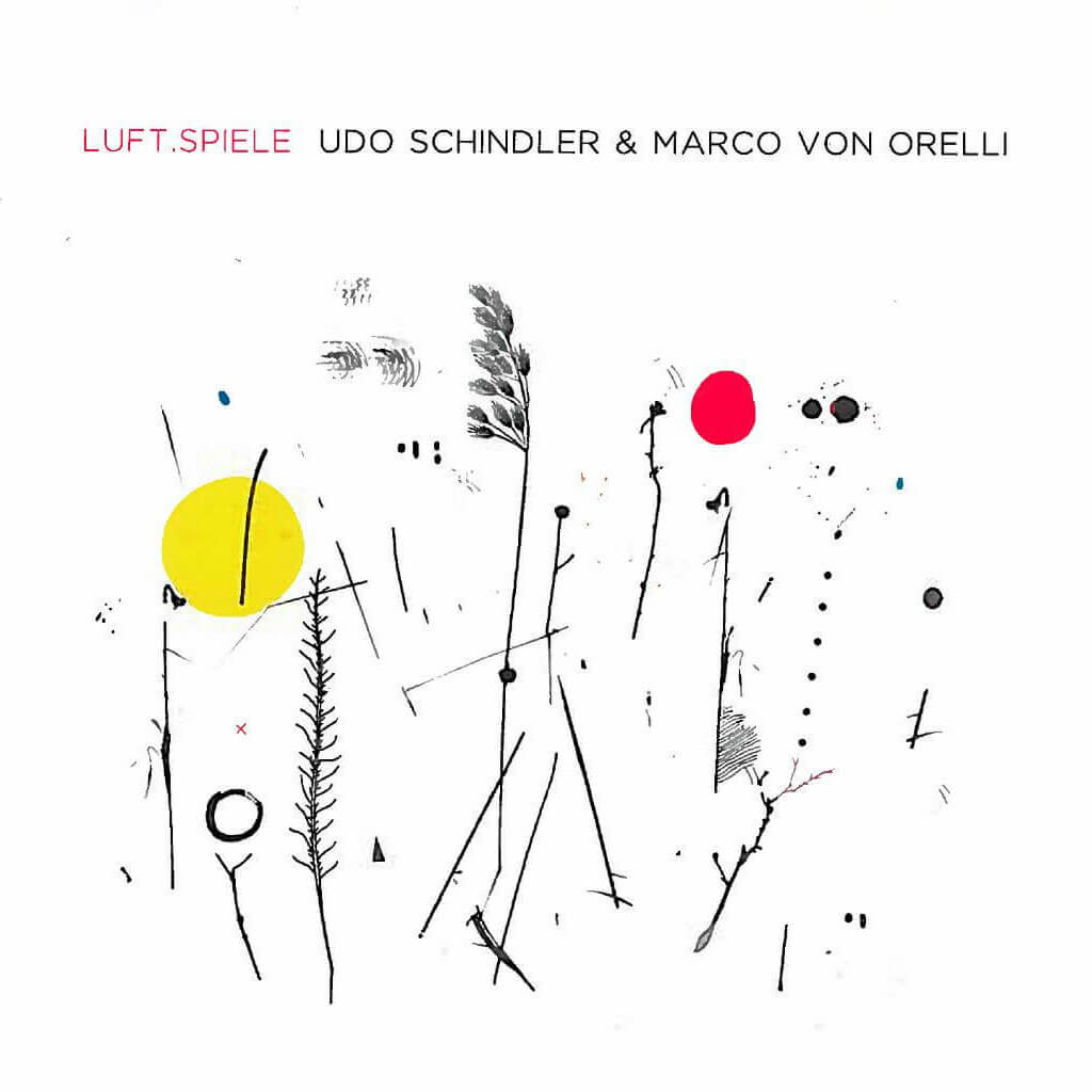Plattencover Udo Schindler & Marco von Orelli Titel "Luft.Spiele"