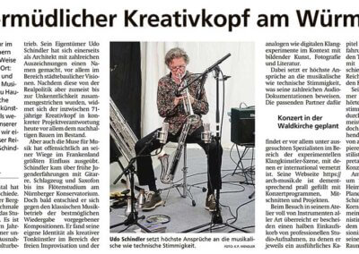 Unermüdlicher Kreativkopf am Würmufer - Münchner Merkur 2023